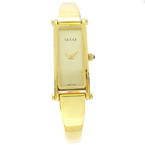 Gucci 1500 Ladies Quartz Wristwatch Watch Gold-plated - Picture 1 of 7
